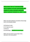PHTLS POST TEST 9TH EDITION EXAM WITH CORRECT ACTUAL QUESTIONS AND CORRECTLY WELL DEFINED ANSWERS LATEST ALREADY GRADED A&plus; 2025 &ndash; 2026