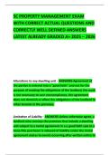 SC PROPERTY MANAGEMENT EXAM WITH CORRECT ACTUAL QUESTIONS AND CORRECTLY WELL DEFINED ANSWERS LATEST ALREADY GRADED A&plus; 2025 &ndash; 2026