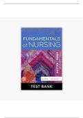 Test Bank for Fundamentals of Nursing 10th Edition by Patricia A&period; Potter &ndash; Latest Update 2025&sol;2026 &ndash; Complete Nursing Exam Prep Questions & Answers&rdquo;