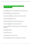 NUR 2063 Pathophysiology Exam &num;1 QUESTIONS AND  ANSWERS &lpar;2025&sol;2026&rpar; 
