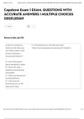 Capstone Exam 1 EXAM&comma; QUESTIONS WITH ACCURATE ANSWERS &vert; MULTIPLE CHOICES &vert;20252026&excl;&excl;