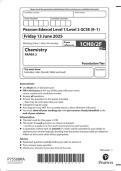 2025 Pearson Edexcel Level 1&sol;Level 2 GCSE&period; 1CH0&sol;2F Chemistry PAPER 2 Foundation Tier 2025 Pearson Edexcel Level 1&sol;Level 2 GCSE&period; 1CH0&sol;2F Chemistry PAPER 2 Foundation Tier