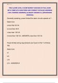 FIRE ALARM LEVEL II EXAM NEWEST 2025&sol;2026 ACTUAL EXAM  WITH COMPLETE QUESTIONS AND CORRECT DETAILED ANSWERS  &lpar;100&percnt; VERIFIED ANSWERS&rpar; &vert;ALREADY GRADED A&plus;&vert; &vert;&vert;PROFESSOR  VERIFIED&vert;&vert;