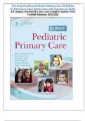 Test Bank For Burns Pediatric Primary Care 7th Edition  By Dawn Lee&comma; Nancy Barber Starr And Margaret A&period; Brady All Chapters Included&vert;&vert; Latest And Complete Update With  Verified Solutions 2025&sol;2026
