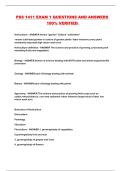 PSS 1411 EXAM 1 QUESTIONS AND ANSWERS 100&percnt; VERIFIED 