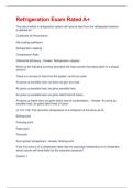 Refrigeration Exam Rated A&plus;