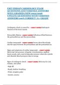 EMT FISDAP CARDIOLOGY EXAM QUESTIONS AND VERIFIED ANSWERS WELL GRADED &lpar;NEW 2025&sol;2026 UPDATE&rpar; QUESTIONS WITH VERIFIED ANSWERS 100&percnt; CORRECT &sol;A&plus; GRADE