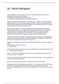 10 - Nurse Navigator Questions and Answers