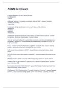 AONN Cert Exam Questions with Solutions