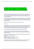 WE-RE NOT REALLY STRANGERS EXAM QUESTIONS AND ANSWERS