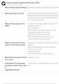 National Check Payments Certification NCP Test Bank &sol; Check Processing Exam &sol; 2025 Update &sol; Score 100&percnt;