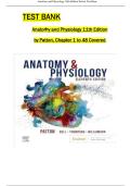 Full Test Bank – Anatomy and Physiology, 11th Edition by Patton, Chapters 1–48