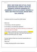 MDSC 2000 EXAM 2026 ACTUAL EXAM  QUESTIONS AND CORRECT DETAILED  ANSWERS &lpar;VERIFIED ANSWERS&rpar; ALL  ANSWERED &lbrace;120 Q & A&rcub; ALREADY GRADED A&plus;&sol;  MDSC 2000 PRACTICE EXAM &vert; BRAND NEW&excl; &vert;  100&percnt; VERIFIED 