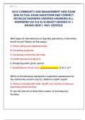 N215 COMMUNITY AND MANAGEMENT HESI EXAM  2026 ACTUAL EXAM QUESTIONS AND CORRECT  DETAILED ANSWERS &lpar;VERIFIED ANSWERS&rpar; ALL  ANSWERED &lbrace;30 Q & A&rcub; ALREADY GRADED A&plus; &vert;  BRAND NEW&excl; &vert; 100&percnt; VERIFIED 