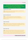 VA DPOR Tattooing Regulations  Questions and Correct Answers&sol; Latest  Update &sol; Already Graded