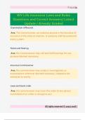 WV Life Insurance Laws and Rules  Questions and Correct Answers&sol; Latest  Update &sol; Already Graded 
