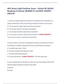 VATI Green Light Predictor Exam &ndash; Virtual ATI NCLEX Readiness Practice&vert;&vert; GRADED A&plus;&vert;&vert;LATEST UPDATE 2025&sol;26