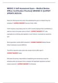 MROCC-S Self-Assessment Exam &ndash; Medical Review Officer Certification Practice&vert;&vert; GRADED A&plus;&vert;&vert;LATEST UPDATE 2025&sol;26