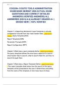 COG200v COGITO TOOLS ADMINISTRATION  EXAM BANK NEWEST 2026 ACTUAL EXAM  QUESTIONS AND CORRECT DETAILED  ANSWERS &lpar;VERIFIED ANSWERS&rpar; ALL  ANSWERED &lbrace;250 Q & A&rcub; ALREADY GRADED A&plus; &vert;  BRAND NEW&excl; &vert; 100&percnt; VERIFIED 