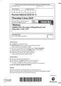 2025 Pearson Edexcel GCSE &lpar;9&ndash;1&rpar; 1HI0&sol;B2 History BOOKLET B2&colon; The reigns of King Richard I and King John&comma; 1189&ndash; 1216