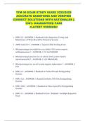 TFM 04 EXAM STUDY GUIDE 2025&sol;2026  ACCURATE QUESTIONS AND VERIFIED  CORRECT SOLUTIONS WITH RATIONALES &vert;&vert;  100&percnt; GUARANTEED PASS  <LATEST VERSION> 