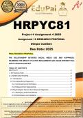 HRPYC81 Project 4 Assignment 4 &lpar;FINAL RESEARCH REPORT ANSWERS&rpar; 2025  &lpar;741707&rpar;