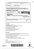 2025 Pearson Edexcel Level 1&sol;Level 2 GCSE 1JA0&sol;1F Japanese PAPER 1&colon; Listening and understanding in Japanese Foundation Tier