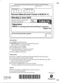 2025 Pearson Edexcel Level 1&sol;Level 2 GCSE 1JA0&sol;1H Japanese PAPER 1&colon; Listening and understanding in Japanese Higher Tie