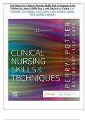 Test Bank For Clinical Nursing Skills And Techniques 11th  Edition By Anne Griffin Perry And Patricia A&period; Potter All Chapters 1-43&vert;&vert; Latest And Complete Update  With Verified Solutions