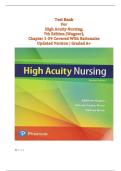 Test Bank For High Acuity Nursing&comma;  7th Edition &lpar;Wagner&rpar;&comma; Chapter 1-39 Covered With Rationales Updated Version &vert; Graded A&plus;