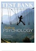 Test Bank For Loose-leaf Version for Exploring Psychology Tenth Edition by David G&period; Myers&vert;&vert;ISBN&colon;9781464154089
