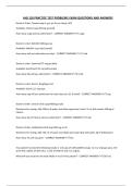AHS 126 PRACTICE TEST PROBLEMS EXAM QUESTIONS AND ANSWERS
