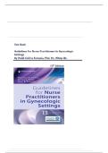 Test Bank For Guidelines for Nurse Practitioners in Gynecologic Settings 13th Edition By Heidi Collins Fantasia&comma; PhD&comma; RN&comma; WHNP-BC&semi; All Chapters 1-26&vert;&vert; Latest Edition