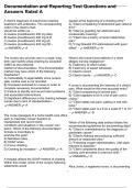 Documentation and Reporting Test Questions and Answers Rated A