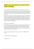 Addictions Final Exam Questions and answers Newest RATED A&plus; 2025&sol;2026 