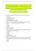 LP Gas Master Qualifier&colon; Transportation of LP Gas  Verified Multiple Choice and Conceptual Actual  Frequently Tested Exam Questions With Reviewed  100&percnt; Correct Detailed Answers  Guaranteed Pass&excl;&excl;Current Update&excl;&excl;
