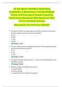 LP Gas Master Qualifier&colon; Dispensing  Installation & Maintenance Verified Multiple  Choice and Conceptual Actual Frequently  Tested Exam Questions With Reviewed 100&percnt;  Correct Detailed Answers   Guaranteed Pass&excl;&excl;Current Update&excl;&excl; 