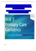 Ham&rsquo;s Primary Care Geriatrics&colon; A Case-Based Approach &ndash; 7th Edition &lpar;Richard J&period; Ham&rpar; &ndash; Complete Test Bank with Expert-Verified Answers