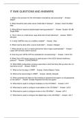 IT SWE QUESTIONS AND ANSWERS