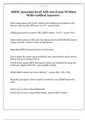 BMW MEMBER ASE EXAM FLASHCARD WITH  A&plus; GRADED ANSWERS 