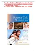 Test Bank For Maternal Child Nursing Care 7th Edition by Shannon E&period; Perry&comma; Marilyn J&period; Hockenberry&comma; Mary Catherine Cashion Chapter 1-50 Complete