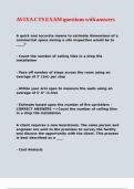 AVIXA CTS EXAM questions with answers