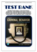 Test Bank for Criminal Behavior&semi; A Psychological Approach&comma; 12th Edition &lpar;Pearson&comma; 2020&rpar; by Bartol and Bartol&comma; Isbn no&semi; 9780135618677&comma; &lpar;Chapters 1-15&rpar; Complete Study Guide&excl;&excl;&excl;&excl;&excl;&excl;
