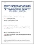 NURSING 108 MIDTERM EXAM NEWEST 2025  ACTUAL EXAM QUESTIONS AND CORRECT  DETAILED ANSWERS &lpar;VERIFIED ANSWERS&rpar;  ALL ANSWERED ALREADY GRADED A&plus; &vert;  BRAND NEW&excl; &vert; 100&percnt; PASS      What are the 2 types of community health nurses    &colon; 1&rpar; public health nurse