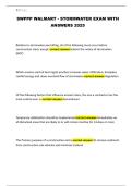 SWPPP WALMART - STORMWATER EXAM WITH ANSWERS 2025