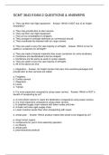 SCMT 3643 EXAM 2 QUESTIONS & ANSWERS