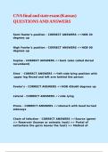 CNA final and state exam &lpar;Kansas&rpar; QUESTIONS AND ANSWERS