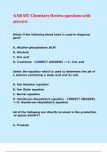 AAB MT Chemistry Review questions with answers