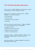 ACC 131 Exam 2 questions with answers