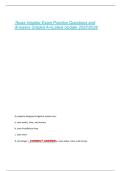 Texas Irrigator Exam Practice Questions and  Answers Graded A&plus;&vert;Latest Update 20252026 